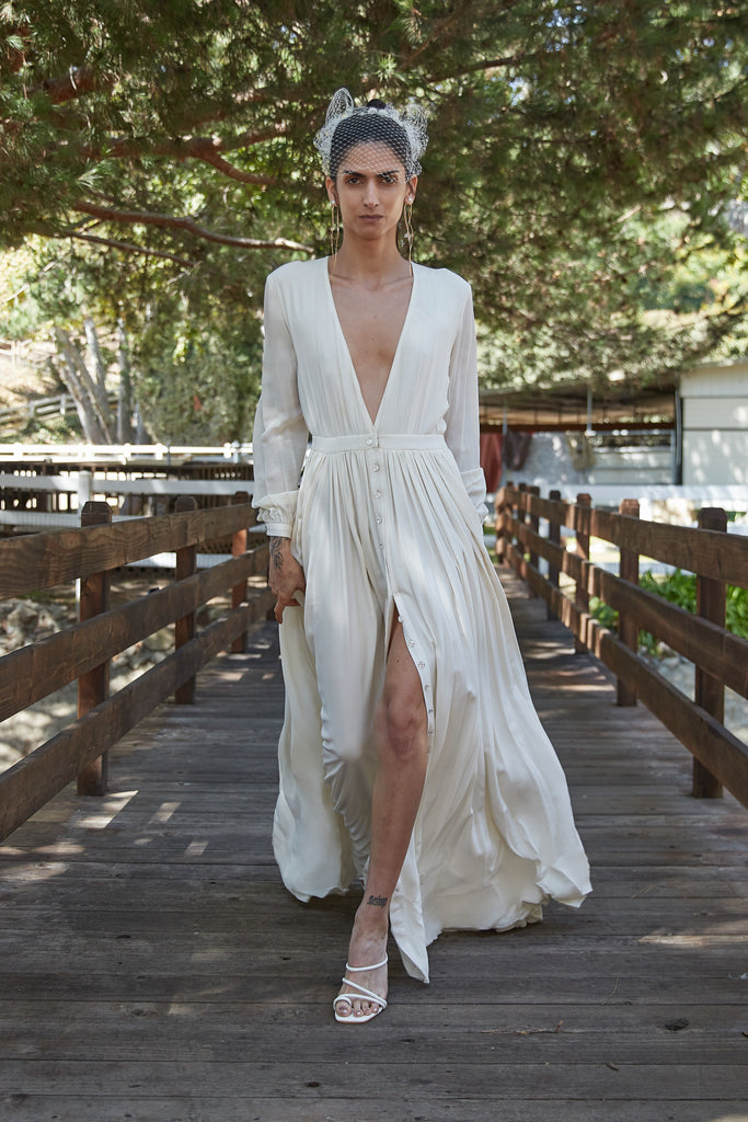 galina long sleeve wedding dress Galina LP2515 By La Perle