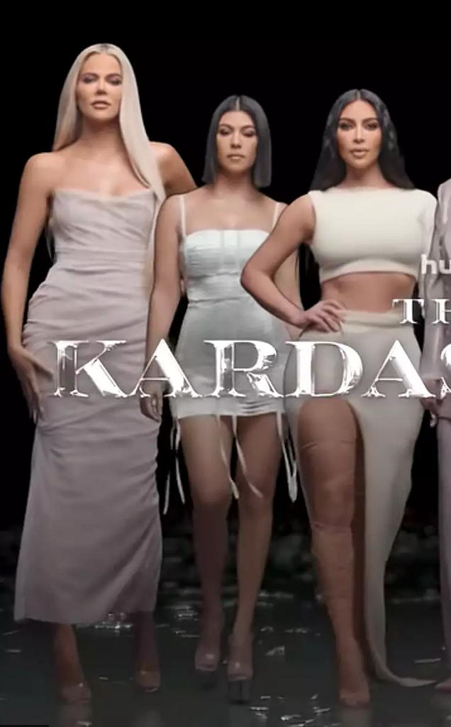 Khloe Kardashian In the HOUGHTON Khloe Dress for the Kardashians on Hulu