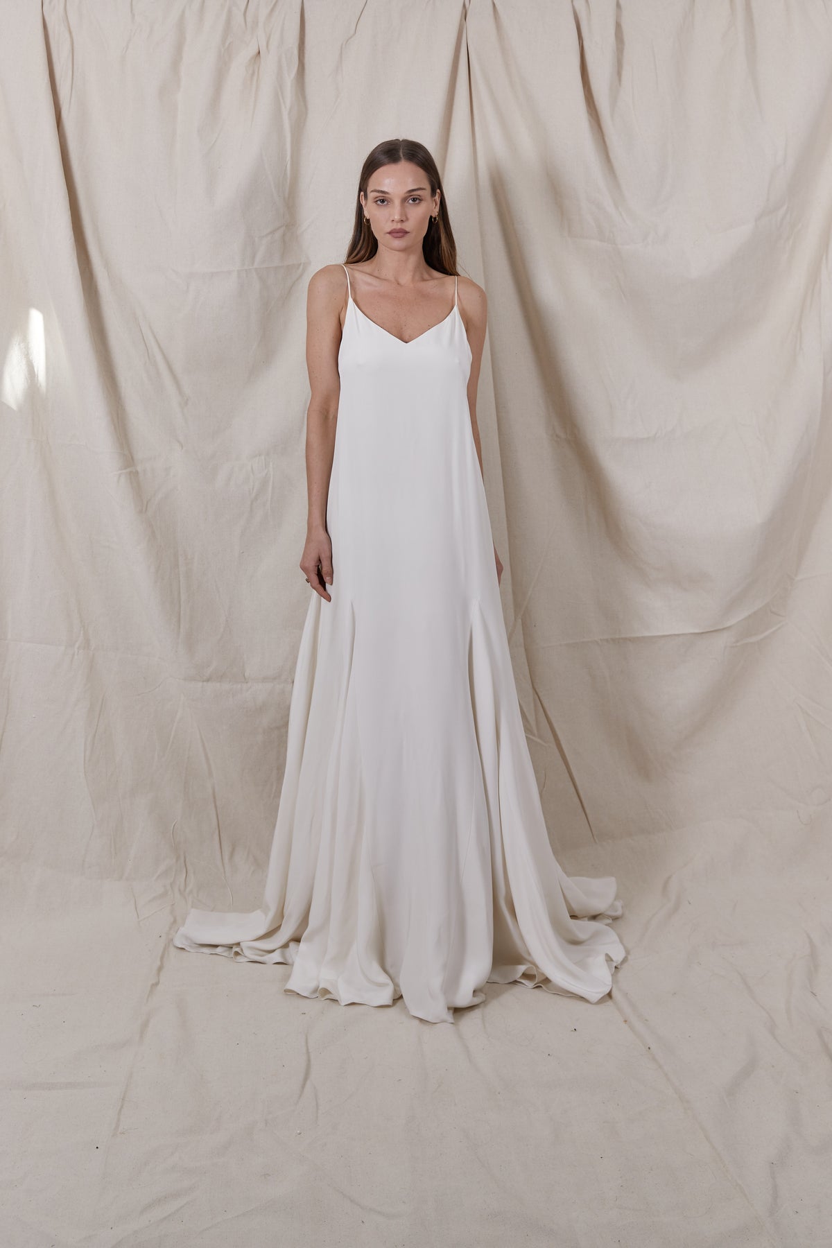 crepe fabric bridesmaid dress Rowan Crepe Dress main image 0